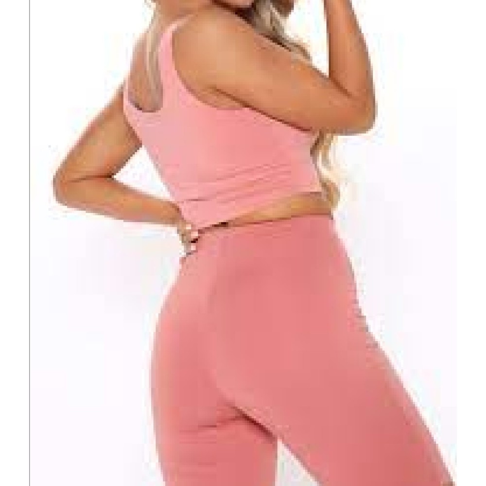 Fashion nova night chill biker short SET